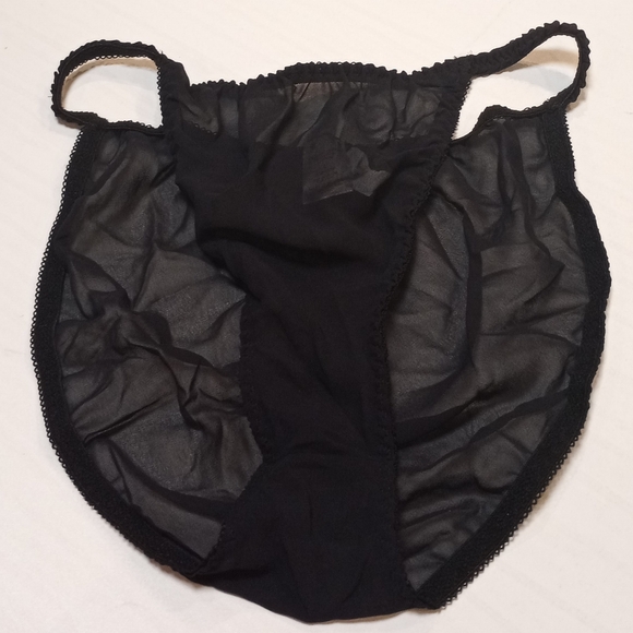 Intimates & Sleepwear | Nwt Vintage Liquid Mesh String Bikini Panty ...